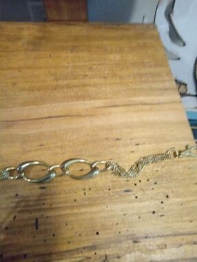 Vintage 80's Ann Klein Gold-Tone Chain Link Belt- 33" Classic Statement